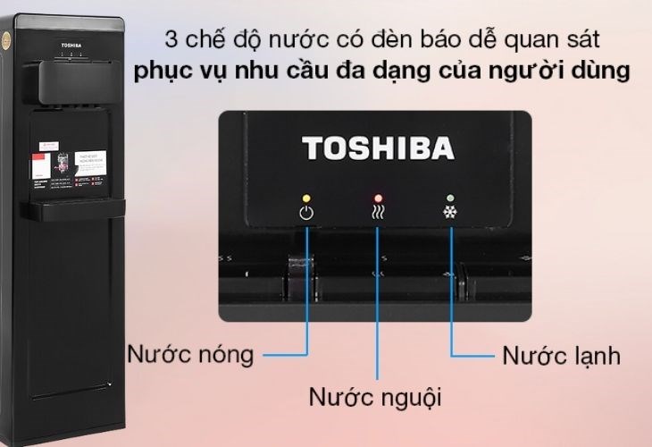Với 3 chế độ nước cùng đèn báo, bạn có thể sử dụng sản phẩm dễ dàng và nhanh chóng