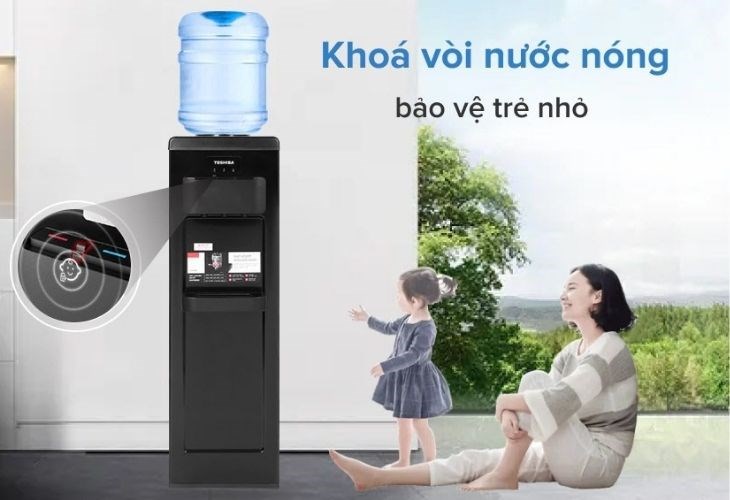 Tính năng khóa trẻ em khóa các nút bấm trên sản phẩm, đảm bảo an toàn cho trẻ