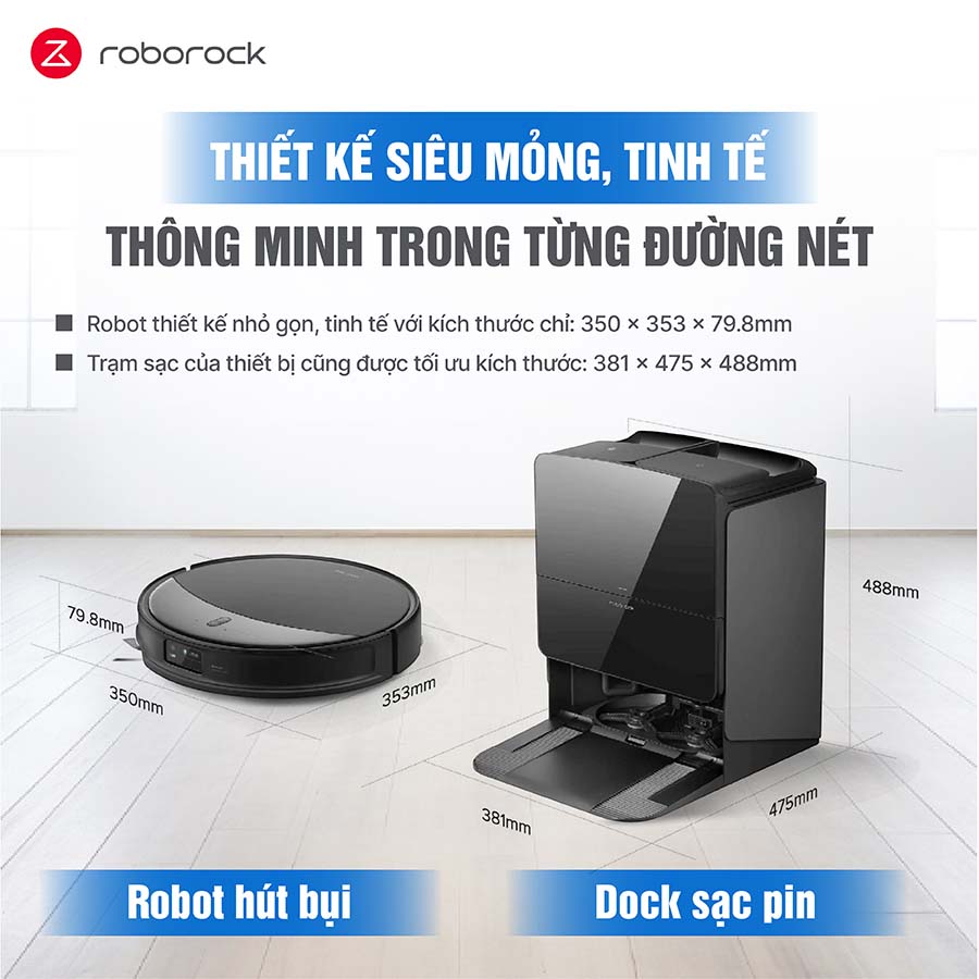 Robot hút bụi lau nhà Roborock Saros 10R
