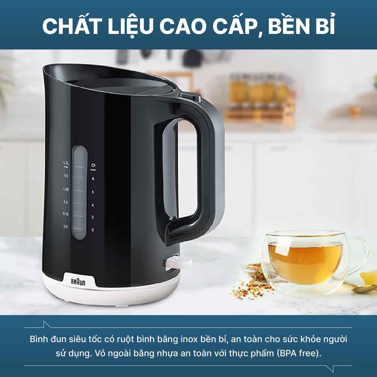 Chất liệu cao cấp, an toàn cho sức khỏe