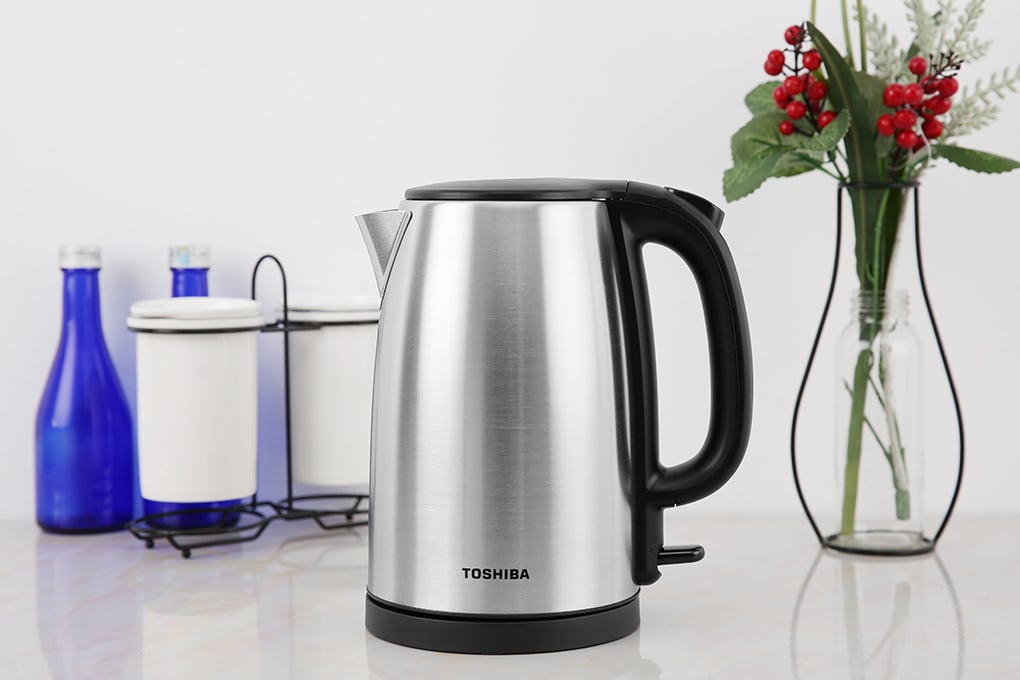 Ấm đun nước siêu tốc Toshiba KT-17SH2NV sở hữu thiết kế đơn giản
