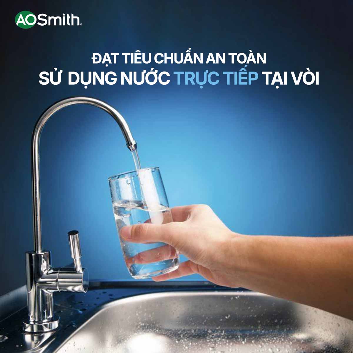 Nước sau khi lọc đạt tiêu chuẩn nước uống trực tiếp