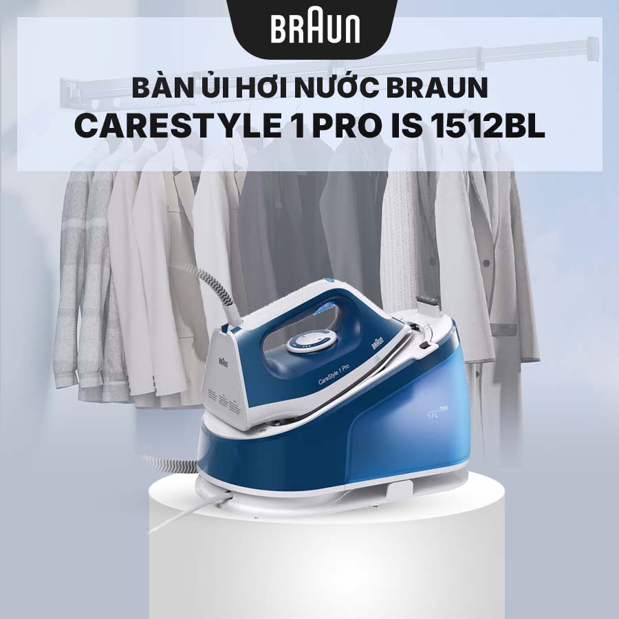 Braun IS1512BL tích hợp hệ thống hơi nước mạnh mẽ