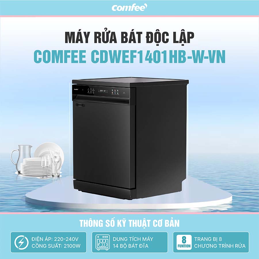 Máy rửa bát Comfee CDWEF1401HB-W-VN