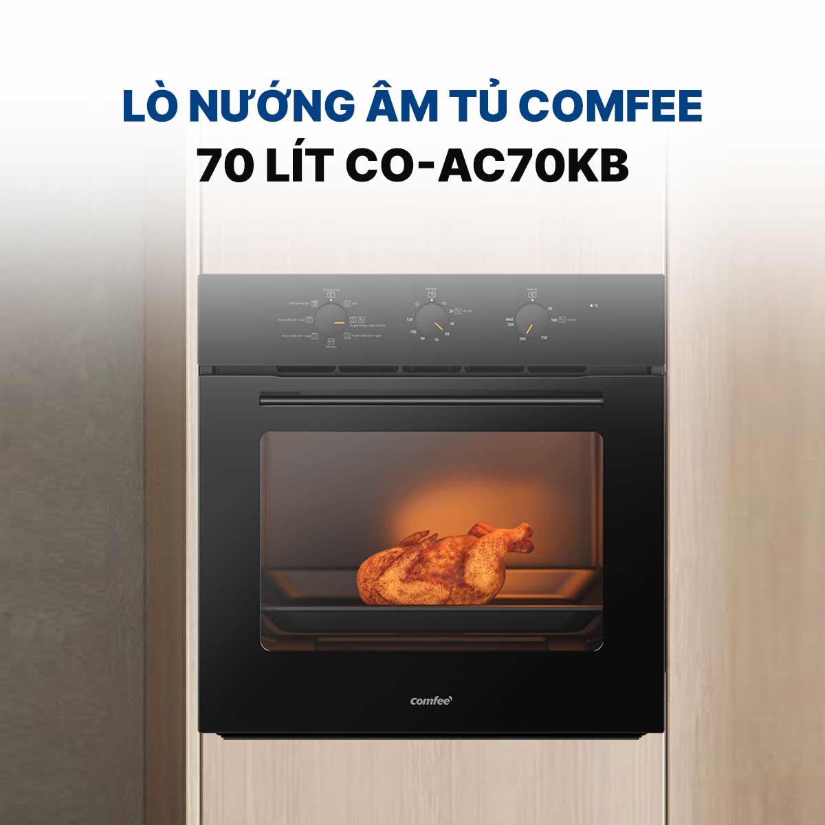 Lò nướng âm tủ Comfee 70 lít CO-AC70KB