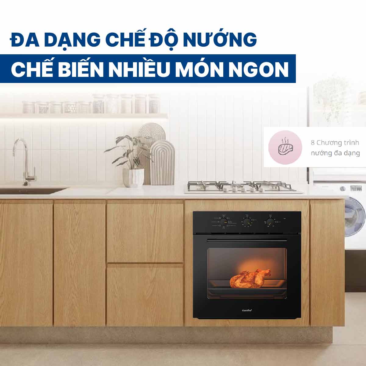 Lò nướng âm tủ Comfee 70 lít CO-AC70KB