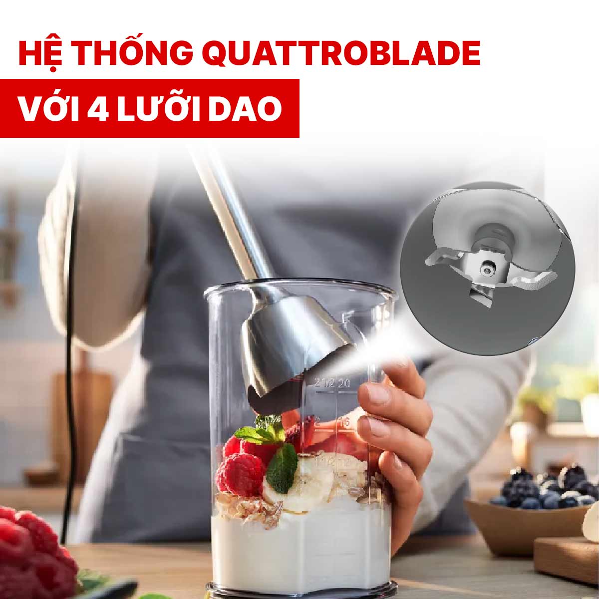 Máy xay cầm tay Bosch MSM4B6V2