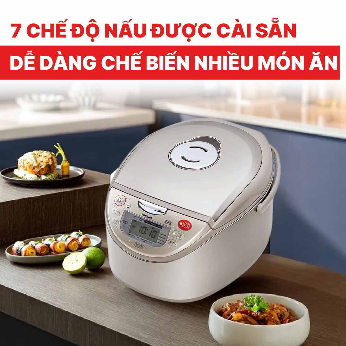Nồi cơm điện cao tần Toshiba RC-18RH(CG)VN dung tích 1.8 lít
