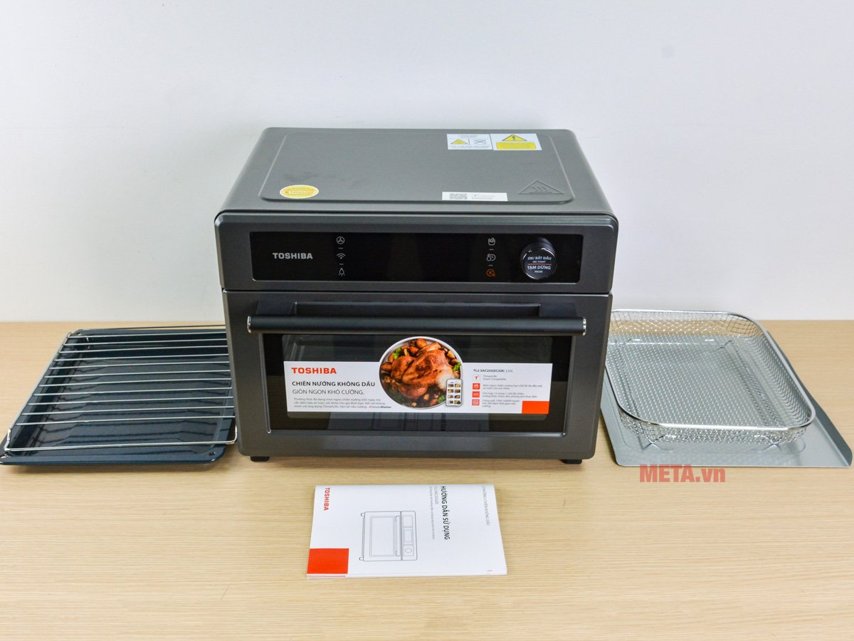 Lò chiên không dầu Toshiba TL2-SAC25GZC(GR) có thiết kế nhỏ gọn
