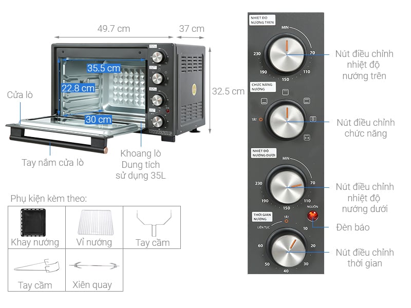 Tổng quan lò nướng Toshiba TL-MC35Z