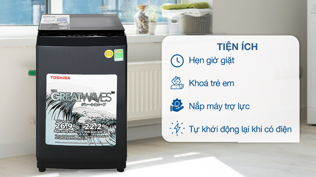 Máy giặt Toshiba 10 kg AW-M1100PV(MK) Máy giặt Toshiba 10 kg AW-M1100PV(MK)